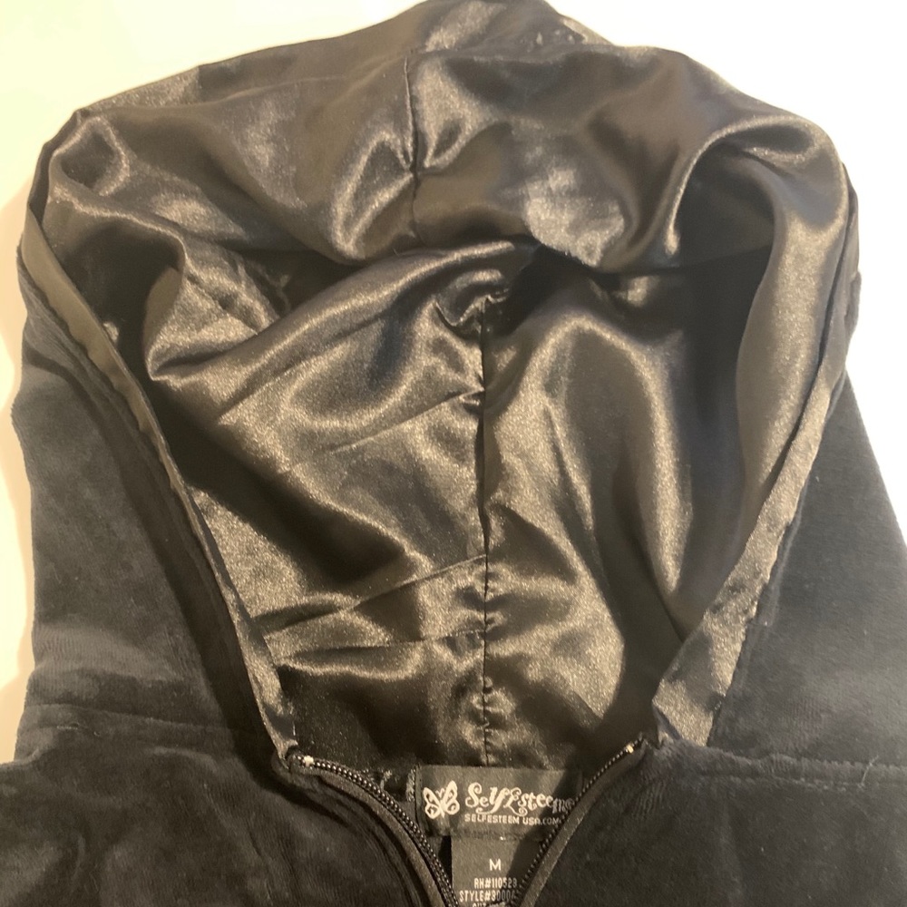 Black zip hoodie
